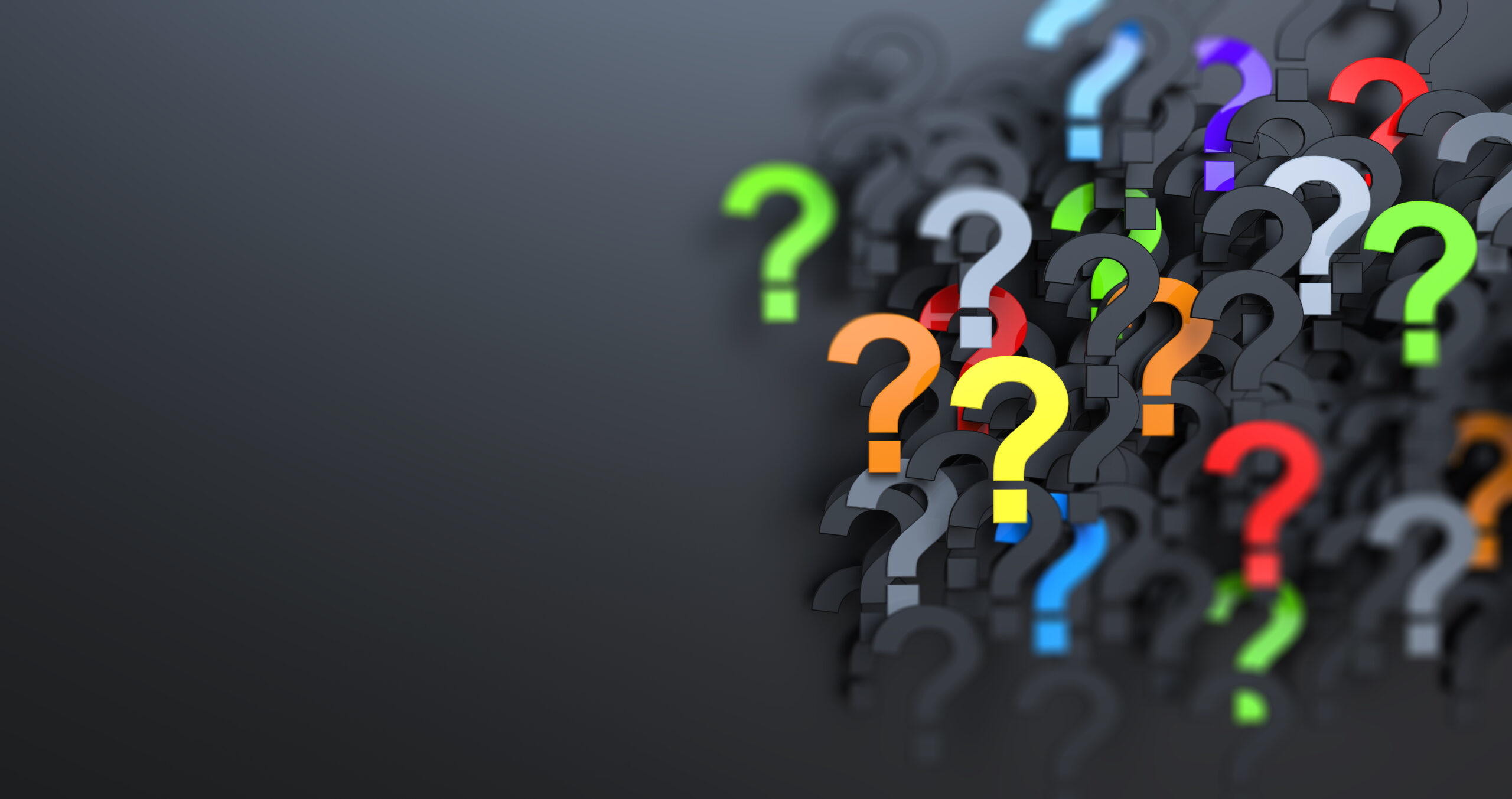 Many question marks