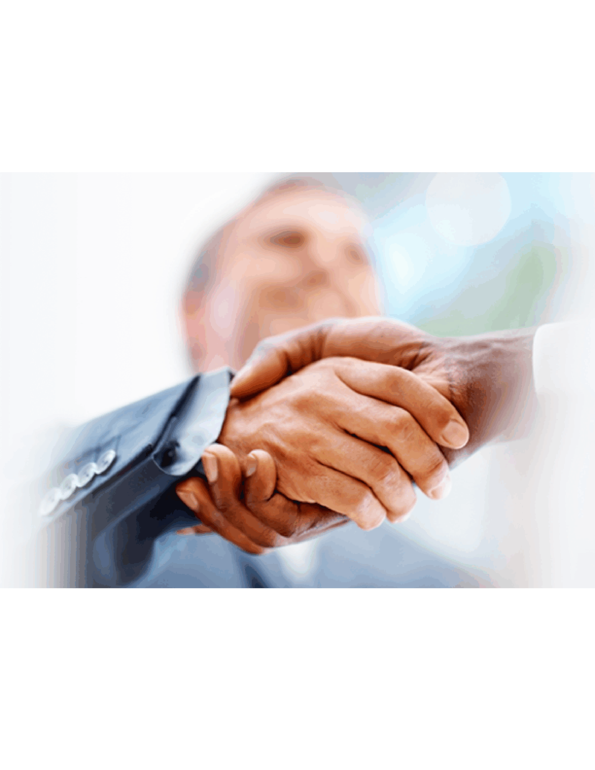 Business men shaking hands