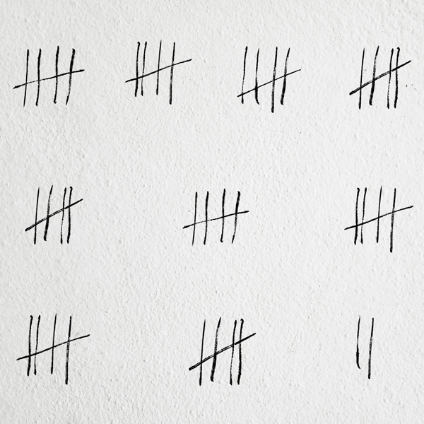 Checks on a white background