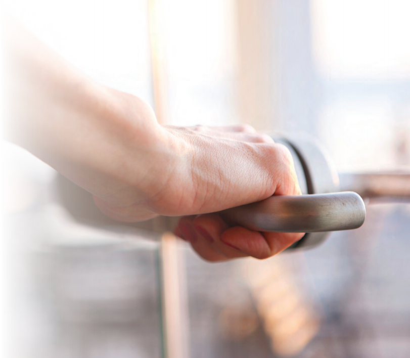 Hand on Door Handle