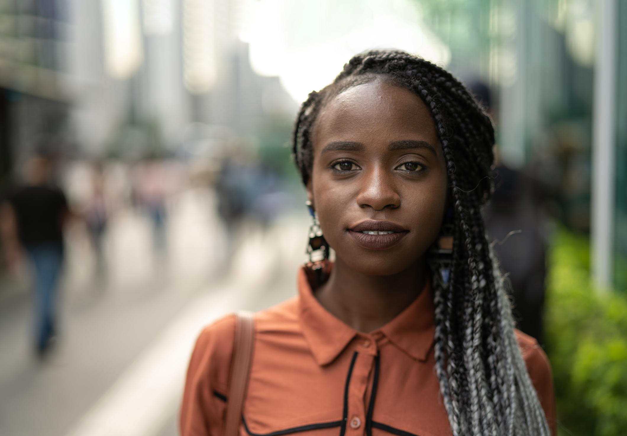 Portrait of African Woman at Street